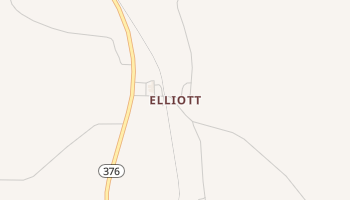 Elliott, Arkansas map