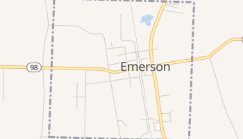 Emerson, Arkansas map
