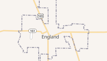 England, Arkansas map