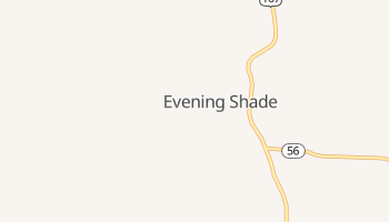 Evening Shade, Arkansas map