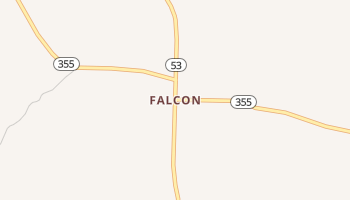 Falcon, Arkansas map