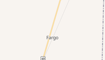 Fargo, Arkansas map