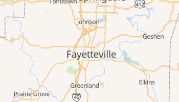 Fayetteville, Arkansas map