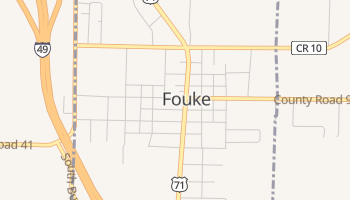Fouke, Arkansas map