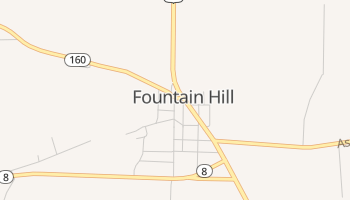 Fountain Hill, Arkansas map