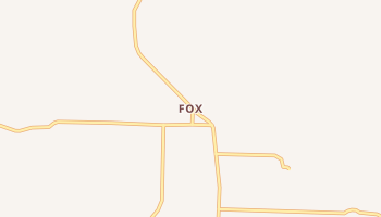 Fox, Arkansas map
