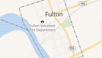 Fulton, Arkansas map