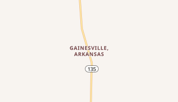 Gainesville, Arkansas map