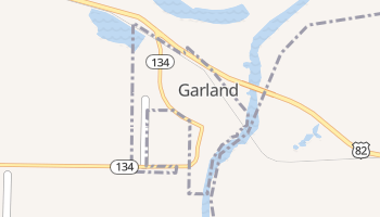Garland, Arkansas map