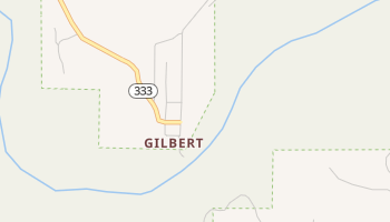 Gilbert, Arkansas map