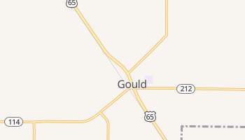 Gould, Arkansas map