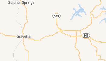 Gravette, Arkansas map