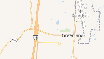 Greenland, Arkansas map