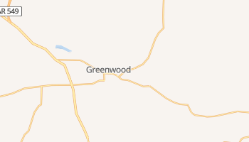 Greenwood, Arkansas map