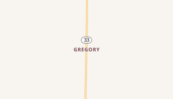 Gregory, Arkansas map