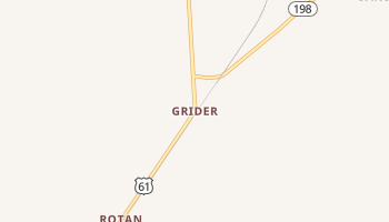 Grider, Arkansas map