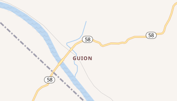 Guion, Arkansas map