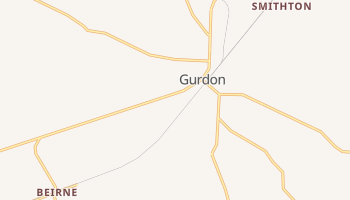 Gurdon, Arkansas map