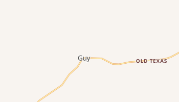 Guy, Arkansas map