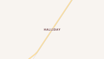 Halliday, Arkansas map