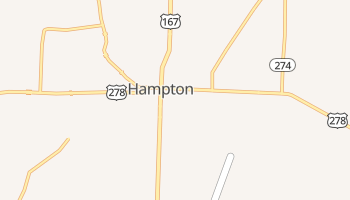 Hampton, Arkansas map