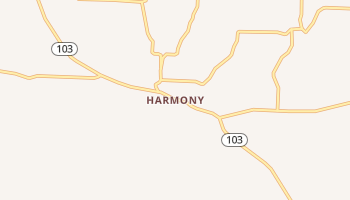 Harmony, Arkansas map