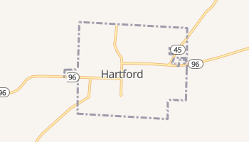 Hartford, Arkansas map