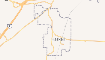 Haskell, Arkansas map