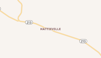 Hattieville, Arkansas map