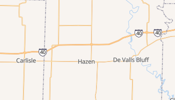 Hazen, Arkansas map