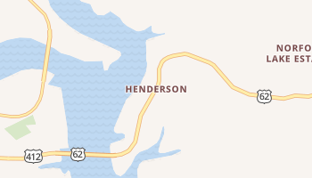 Henderson, Arkansas map