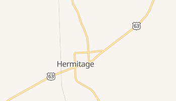 Hermitage, Arkansas map
