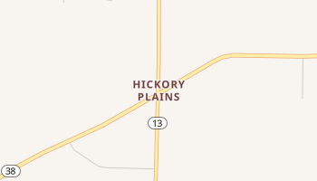 Hickory Plains, Arkansas map