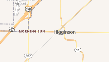 Higginson, Arkansas map