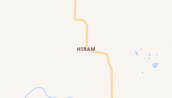 Hiram, Arkansas map