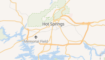 Hot Springs, Arkansas map