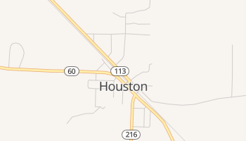 Houston, Arkansas map