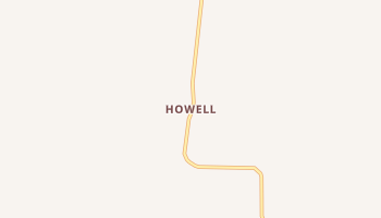 Howell, Arkansas map