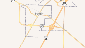 Hoxie, Arkansas map