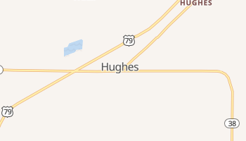 Hughes, Arkansas map