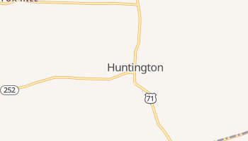 Huntington, Arkansas map