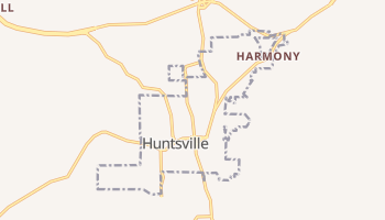 Huntsville, Arkansas map