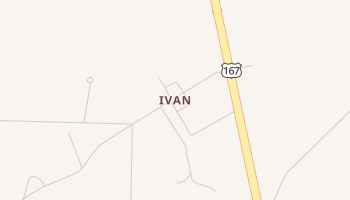 Ivan, Arkansas map