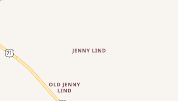 Jenny Lind, Arkansas map
