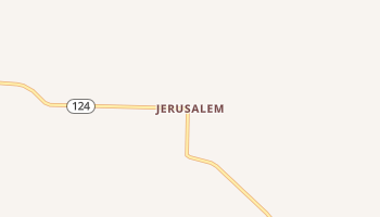 Jerusalem, Arkansas map