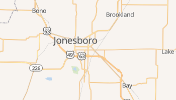 Jonesboro, Arkansas map