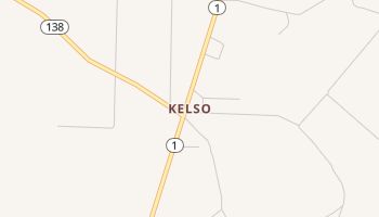 Kelso, Arkansas map