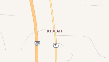 Kiblah, Arkansas map