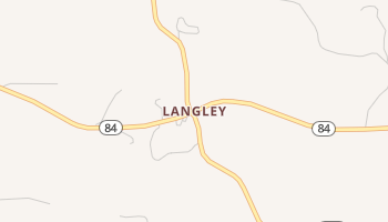 Langley, Arkansas map