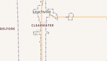Leachville, Arkansas map